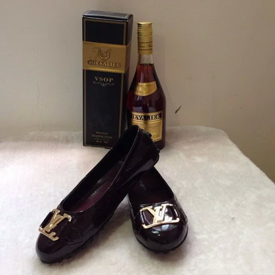 LV Shallow mouth flat shoes Women--030